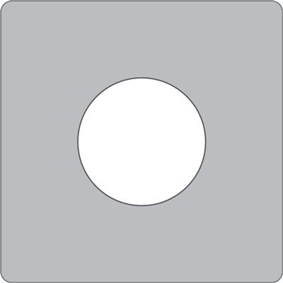 WASHER SQ M10 X 50 X 50 X 3mm S/S 304